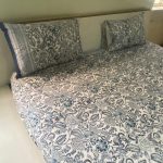 Euphoria Block Printed Bed Sheet Blue photo review