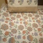 A. Victoria Vintage Block Printed Bed Sheet with Pillow Cover Natural Beige photo review