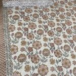 Victoria Jaal Block Printed Bed Sheet Ochre photo review